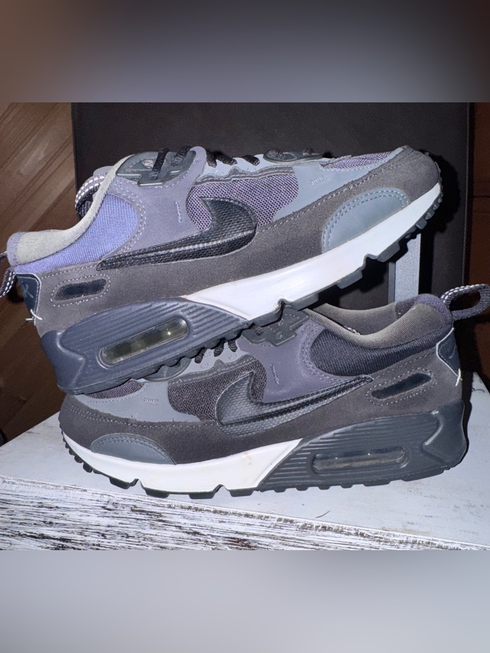 Nike Woman’s Sneakers - Gray, Black & Purple Accents